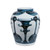 Blue And White Abstract Painting Jar