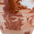 Orange Landscape Fish Tail Vase
