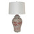 Coral Red Fish Temple Jar Table Lamp