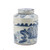 Blue And White Village House Tea Jar