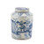 Blue And White Village House Tea Jar