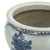 Blue And White Small Planter Flower With Pheasant