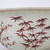 Rustic Maroon Red Bowl Pine Motif