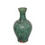 Speckled Green Ridged Neck Vase