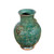 Speckled Green Greek Key Carving Vase