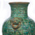 Speckled Green Greek Key Carving Vase