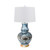 Indigo Sea Flower Gourd  Vase Lamp Acrylic Base