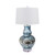 Indigo Sea Flower Gourd  Vase Lamp Acrylic Base