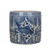 Blue And White Fish Lotus Greek Key Cachepot