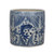 Blue And White Fish Lotus Greek Key Cachepot