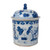 Rustic Lotus Mandarin Duck Lidded Jar