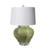 White Crackle Octagonal Jar Table Lamp