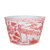 Coral Red Bird Basin Planter