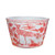 Coral Red Bird Basin Planter