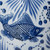 Hexagonal Blue & White Fish Motif Garden Stool