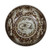 Rusty Brown Sea Flower Serving Bowl Tall Base