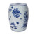 Blue & White Floral Birds Motif Porcelain Garden Stool