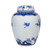 Blue And White Flower Bird Jar