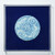 Handpainted Blue & White Porcelain Tile Silla Flower Round - Acrylic Shadow Box /S06