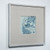 Hand Painted Blue & White Porcelain Tile Puffer Fish - Framed /12F01