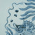 Hand Painted Blue & White Porcelain Tile Puffer Fish - Framed /12F01