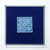 Handpainted Antique Reproduction Porcelain Tile Blue & White Lucky Knots - Acrylic Shadow Box /S06