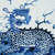Hand Painted Blue & White Porcelain Tile Kirin Motif - Framed /12F02