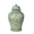Spring Green Sea Flower Temple Jar Large