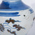 Blue Striped Lotus Lion Handle Jar - M
