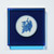 Handpainted Blue & White Porcelain Coaster God of Longevity - Acrylic Shadow Box /S55
