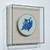 Handpainted Blue & White Porcelain Coaster God of Longevity - Acrylic Shadow Box /S59