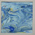Handmade Porcelain Tile Reaction Glaze Mistic Ocean - Framed /12F03