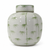 Barclay Butera Couture Moss Green Porcelain Tall Ming Jar Charming Bamboo Motif