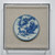 Handpainted Blue & White Porcelain Coaster God of Prosperity - Acrylic Shadow Box /S59