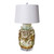 Barclay Butera Couture Rustic Brown Silla Flower Four Loop Handle Porcelain Jar Lamp