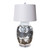 Barclay Butera Couture Rustic Brown Silla Flower Four Loop Handle Porcelain Jar Lamp