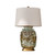 Barclay Butera Couture Rustic Brown Silla Flower Four Loop Handle Porcelain Jar Lamp