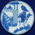 Handpainted Blue & White Porcelain Coaster Enemy At Gate - Acrylic Shadow Box /S55