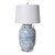 Coral Red Four Loop Handle Porcelain Jar Twisted Silla Flower Lamp