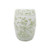 Lillian August Coral Red Twisted Lotus Porcelain Garden Stool