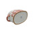 Lillian August Porcelain Footbath Planter Coral Red Flower Birds Motif