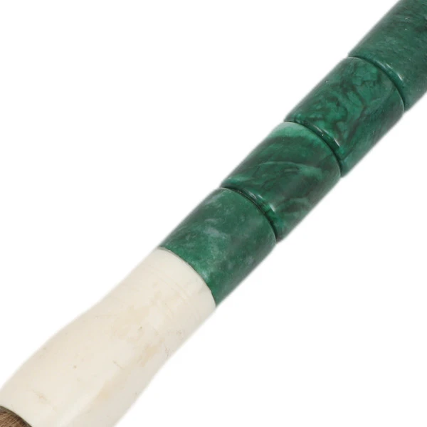 Green Cylindrical Jade Calligraphy Brush