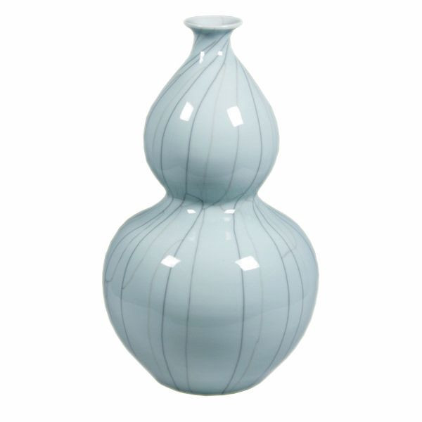 Crackle Celadon Gourd Vase