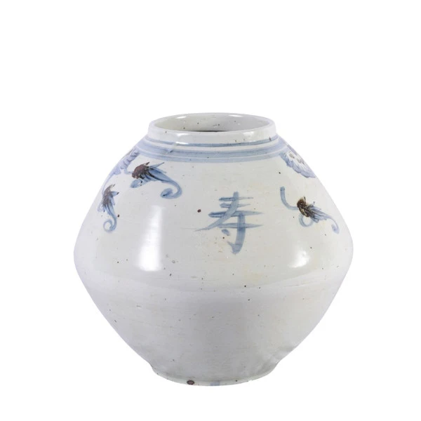 Blue & White Silla Longevity Tappered Pot