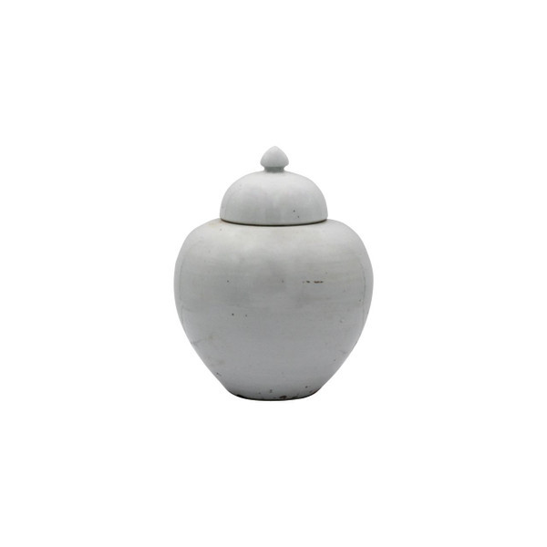Vintage White Porcelain Ginger Jars Small