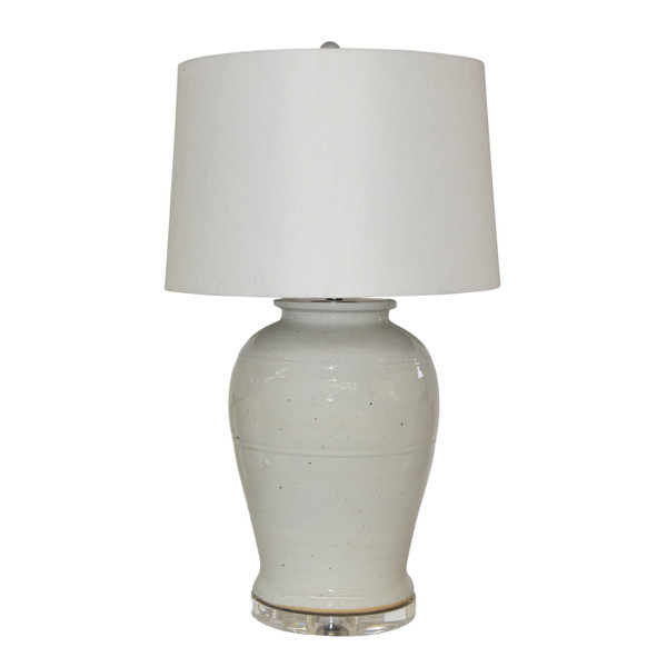 Busan White Open Top Kimchi Jar Lamp