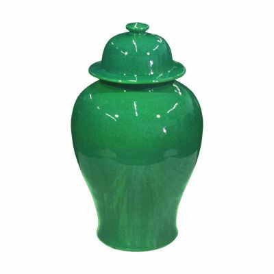 Emerald Green Temple Jar
