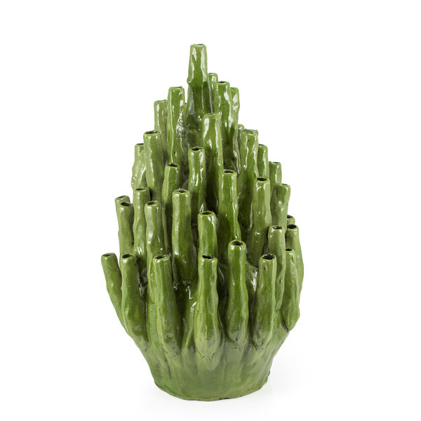 Coral Vase Lime Green - L