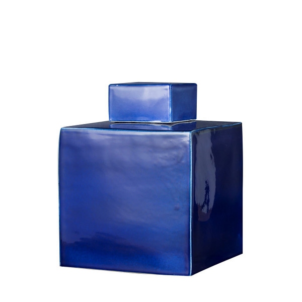 Square Tea Jar  Navy Blue - 3 Sizes