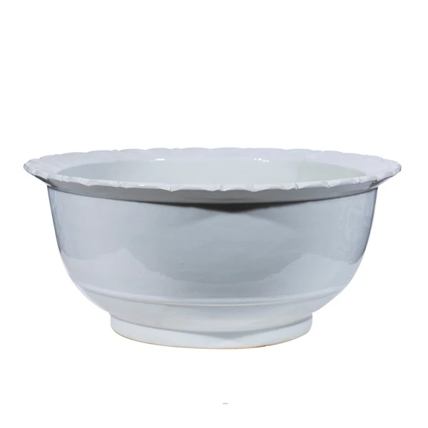 Busan White Scallop Shape Bowl